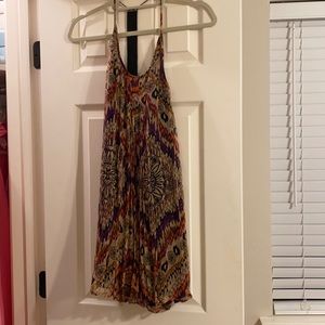 Lavender  Brown Size XS Multicolored dress.  back very flattering.